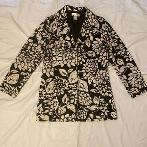 White House Black Market Floral coat